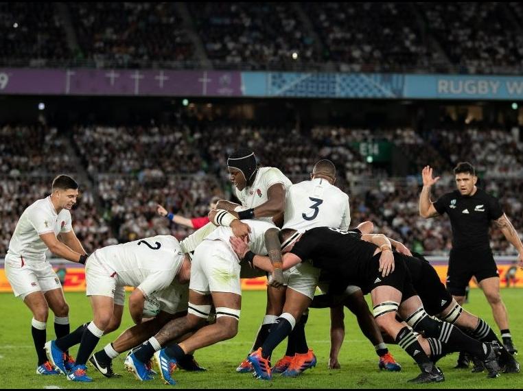 Image of England vs New Zealand from Rugby World Cup 2019.
